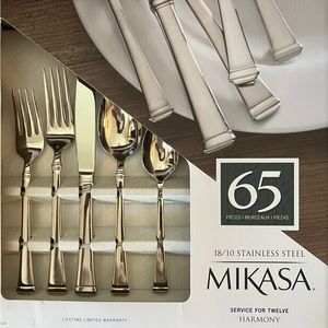 Mikasa 65 piece flatware BNIB